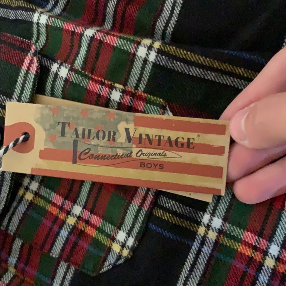 Tailor Vintage Plaid Dress Shirt - Picture 2 of 4